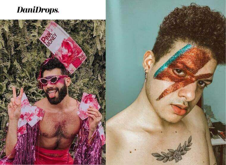 maquiagem de carnaval LGBT