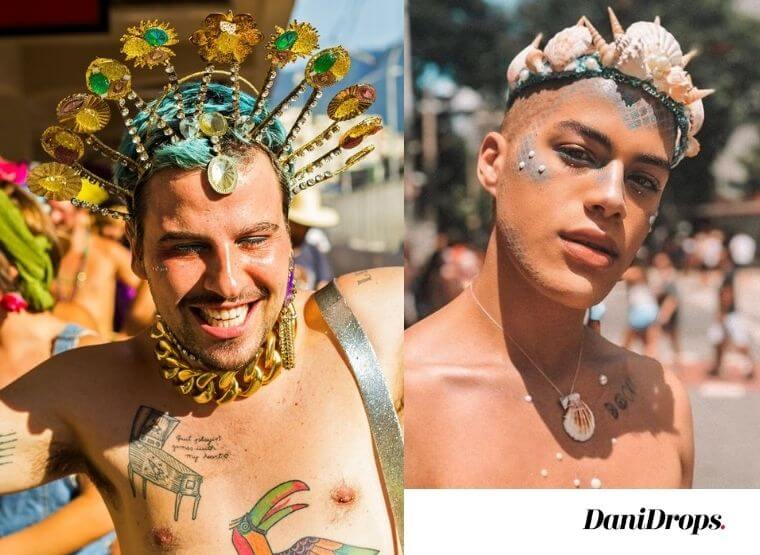 maquiagem de carnaval LGBT