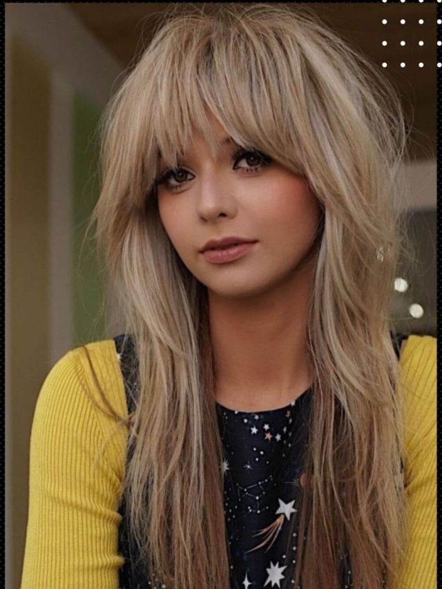 Cuts with bangs: 10 options for round-faced blondes