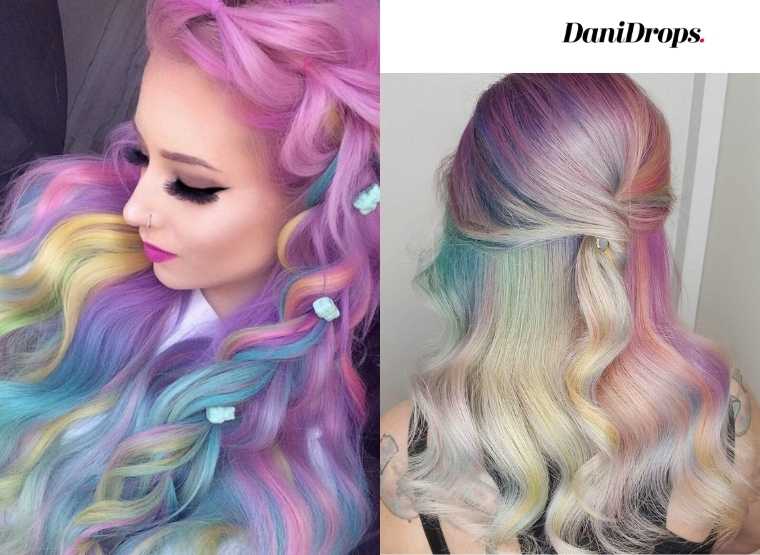 colored balayage hair