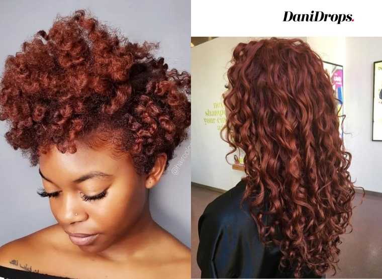 red balayage hair