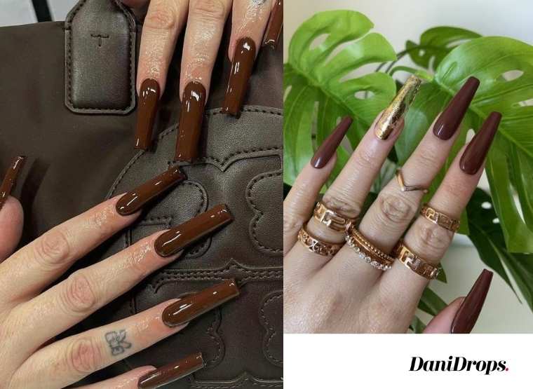 Uñas marrones decoradas: vea más de 60 modelos de uñas decoradas en marrón