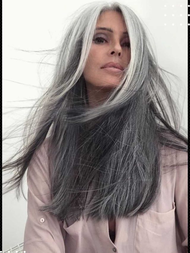 10 Cortes de cabelo para cabelos lisos grisalhos