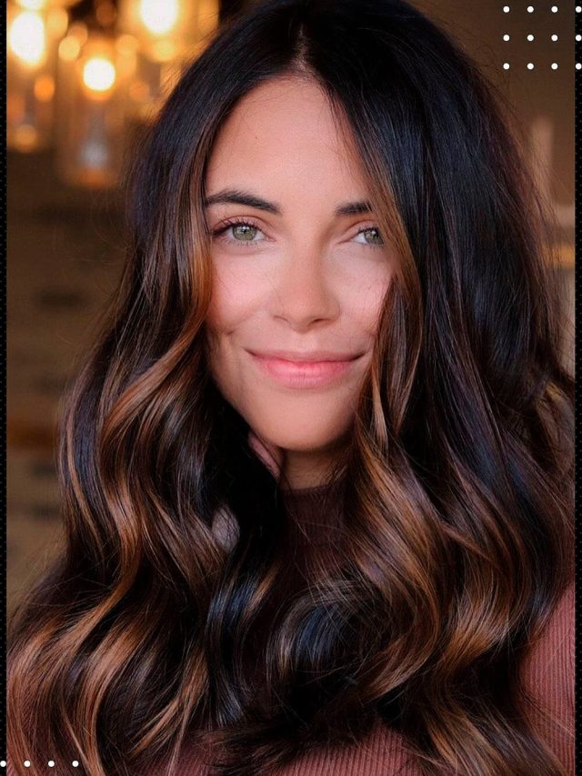 10 Ispirazione al colore dei capelli castano scuro