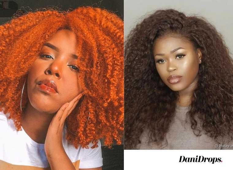 red brown hair dye on black women