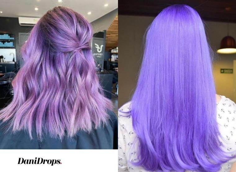 cor de cabelo lilás