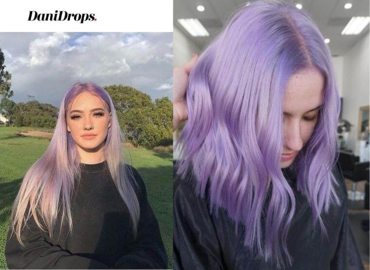 cor de cabelo lilás