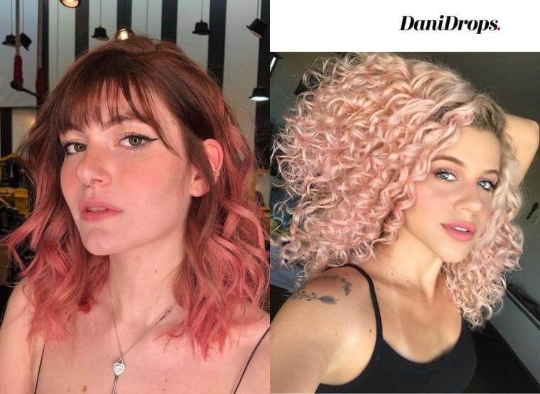 cor de cabelo rosa