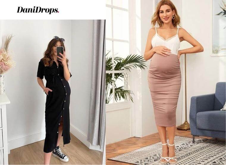 Pregnant Street Style!  Moda para embarazadas, Vestidos para