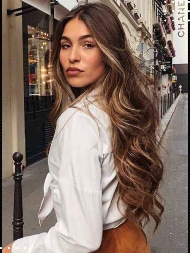 Illuminated Brown Hair with highlights – 10 famous trends