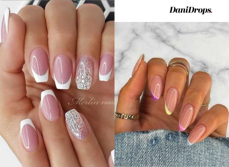 Nails decorated with francesinha 2023