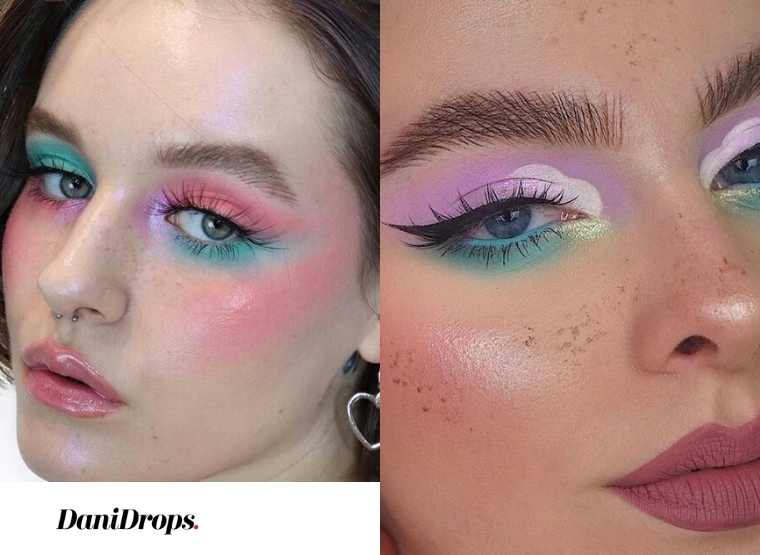 Maquillage aux tons pastel