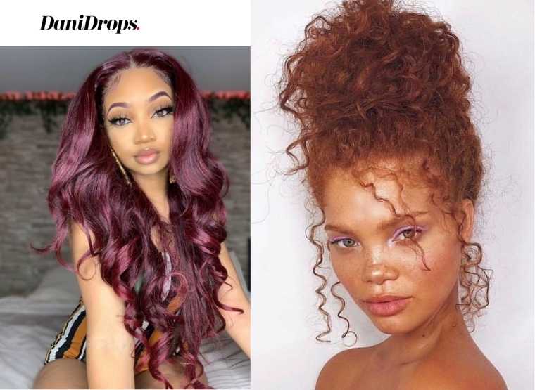 auburn brown hair color on black women