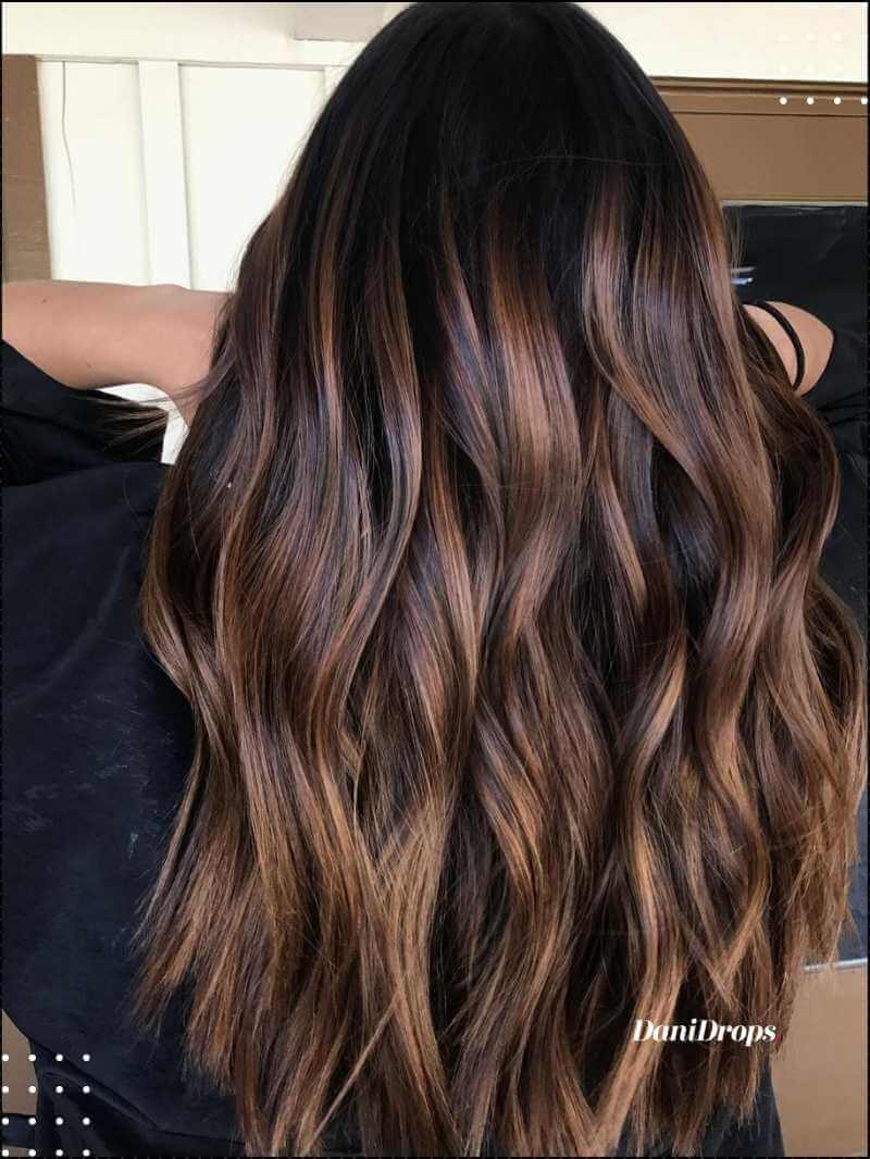 Mechas No Cabelo Castanho Escuro