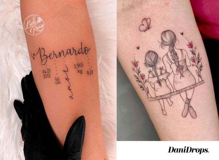 Tatuaje dibujo niños pequeños - En su tinta -Estudio
