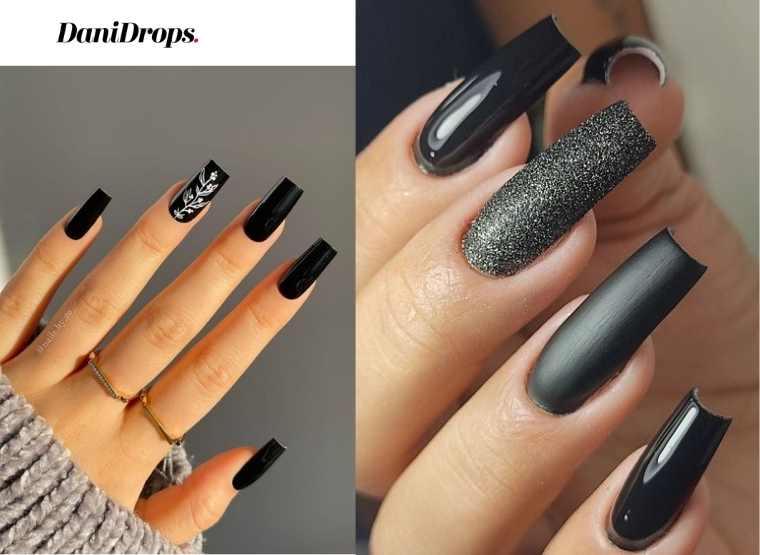 Color de uñas negro 2023: vea más de 70 uñas decoradas con el color negro  de moda este año