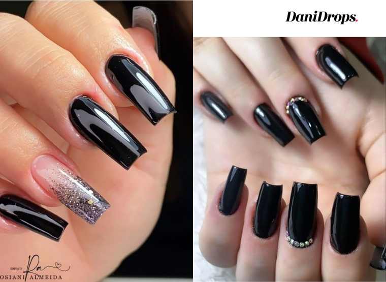Color de uñas negro 2023: vea más de 70 uñas decoradas con el color negro  de moda este año