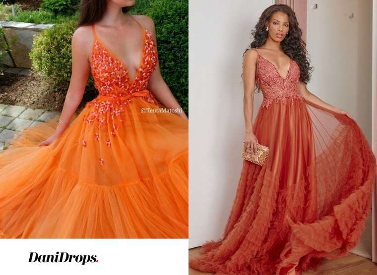 Vestido de Madrinha de Casamento Laranja 2023 - Veja mais de 100 vestidos  de madrinha laranja