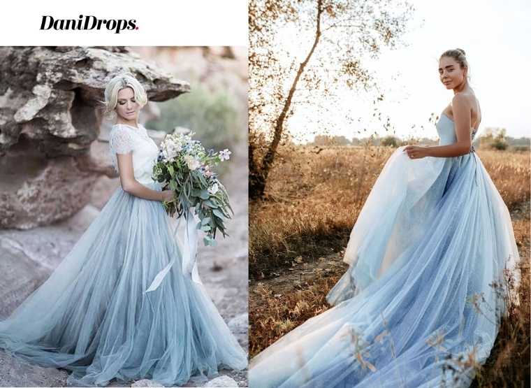 60 Blue Wedding Dress Blue Wedding Dress