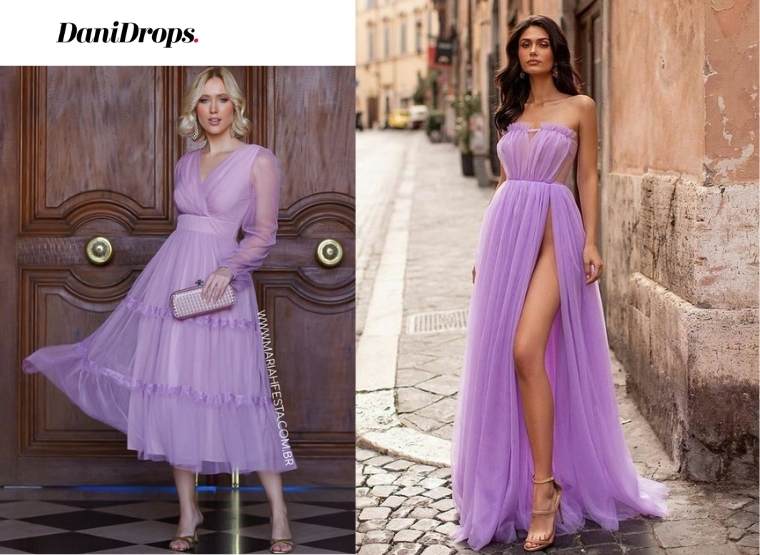 Lilac Maid of Honor Dress 2023 - See more than 100 models of lilac  bridesmaid dresses