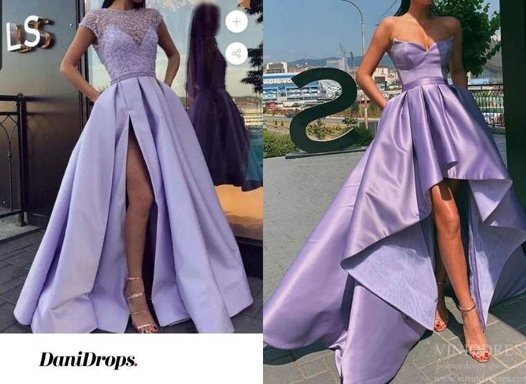 Vestido de dama de honor lila 2023 - Ver más de 100 modelos de vestidos de  dama de honor lila