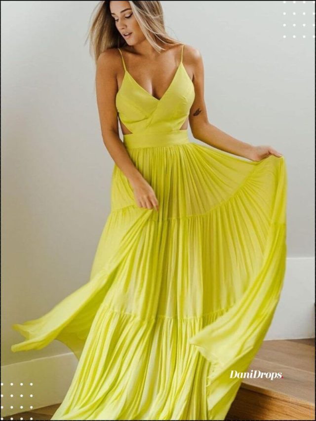 Vestido de Madrina Amarillo – 10 modelos elegantes