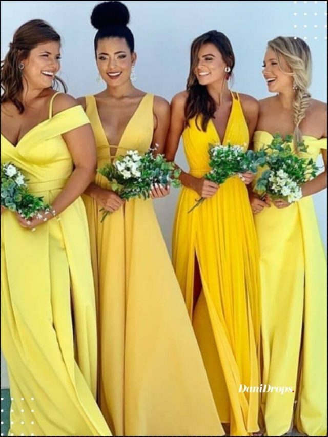 Bridesmaid Dress – 10 trends in yellow dresses