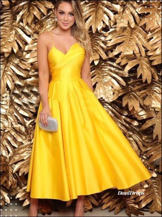 10 Vestido de Madrinha de Casamento Longos Amarelo que você nunca viu