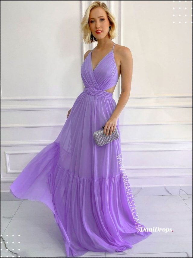 Vestido de Dama de Honor Lila – El color más deseado por las novias