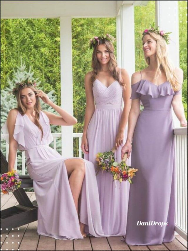 Vestido de dama de honor lila – 10 modelos más deseados