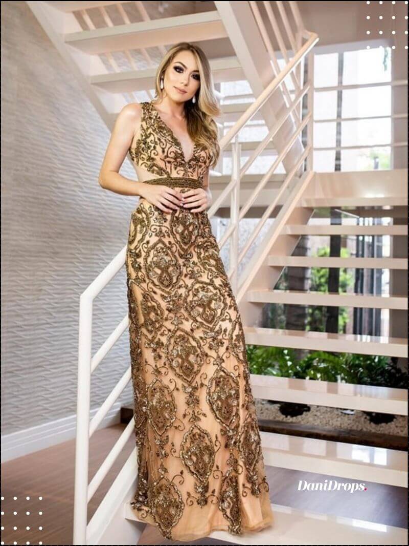 Superficial Respiración Mucho Vestido Dorado - 10 modelos de vestidos de madrina de ensueño