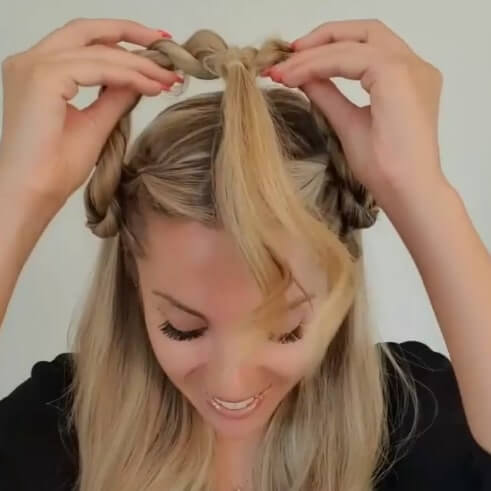 cabello trenzado sencillo