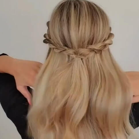 cabello trenzado sencillo