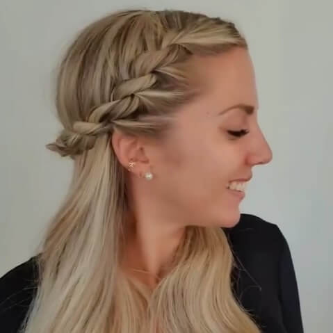 cabello trenzado sencillo