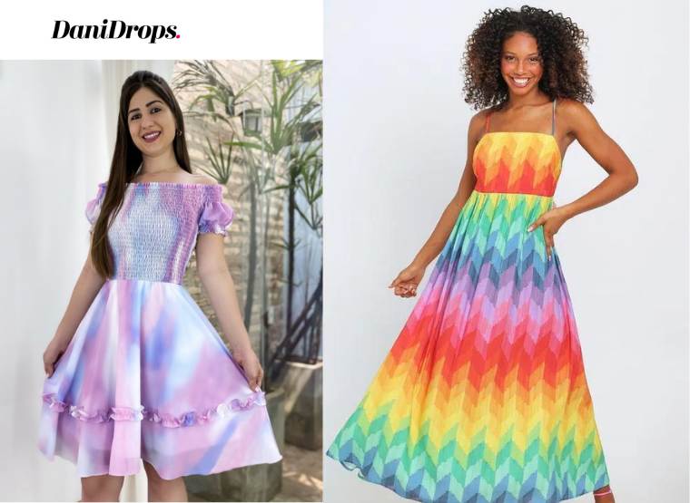 Rainbow on sale colored dresses