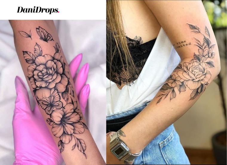 Choose Latest Floral Tattoo Designs & Set a New Fashion Trend – Lady India