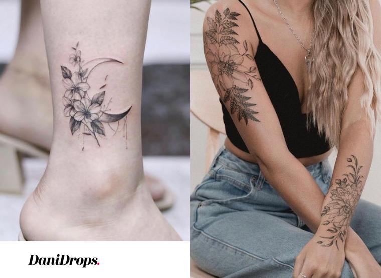 Tatuagem Floral Feminina 2023