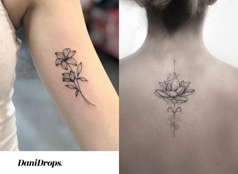 Tatuaje floral femenino 2023: vea más de 80 modelos de tatuajes florales  femeninos
