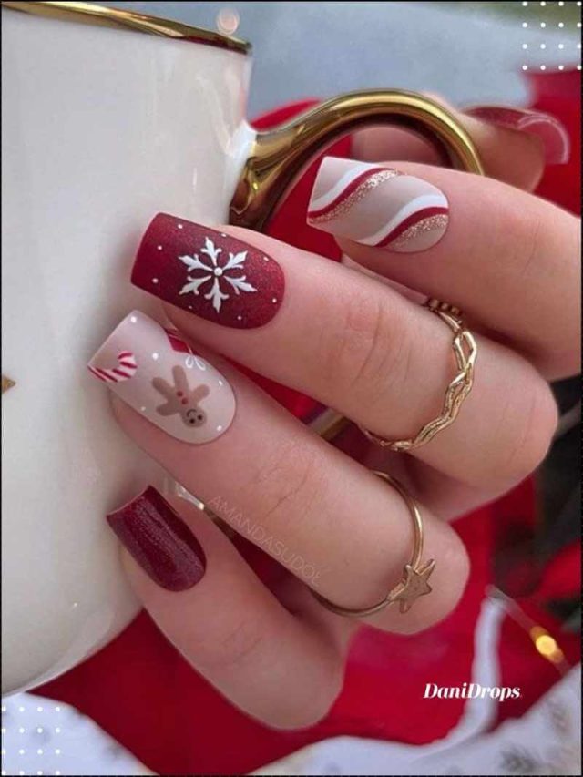 Red Nails for Christmas - Questi 10 modelli che le celebrità stanno usando