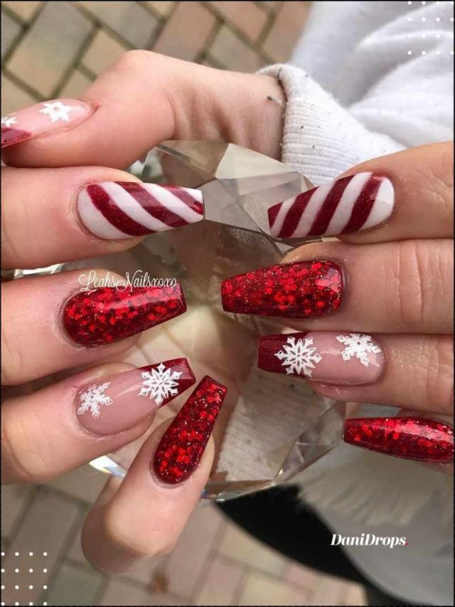 Red Nails for Christmas 2022 – See 10 Creative Ideas