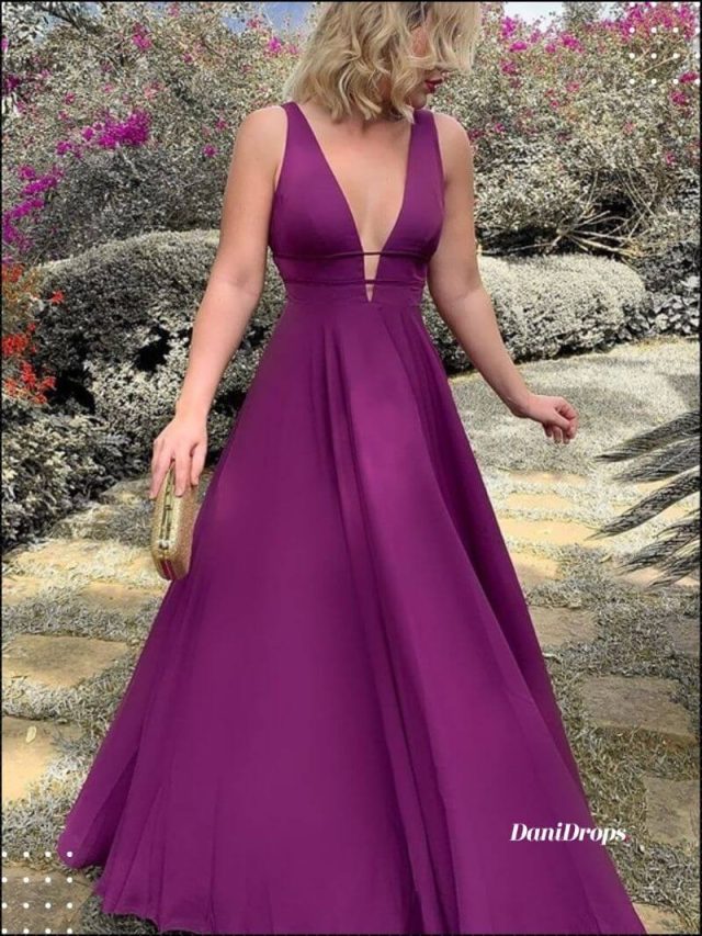 Vestido de Madrinha de Casamento Roxo – 10 tendências para 2023