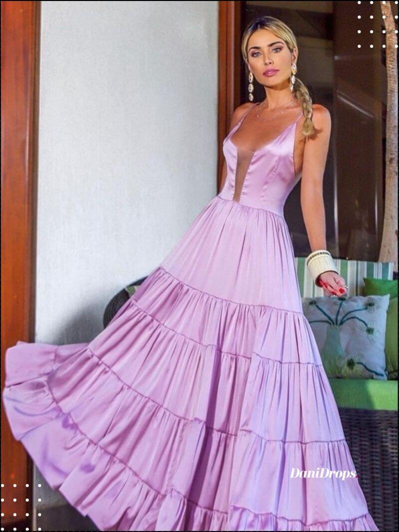 45 vestidos lilás e lavanda para madrinha de casamento