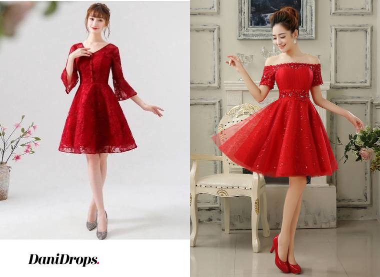 Vestido rojo de dama de honor 2023 - Ver 80 modelos de vestidos rojos de  dama de honor