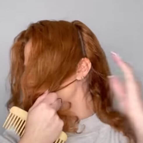 How to do the shaggy curly haircut
