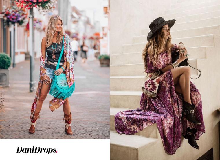 Pantalones hippie de estilo chic para mujer, ropa bohemia de