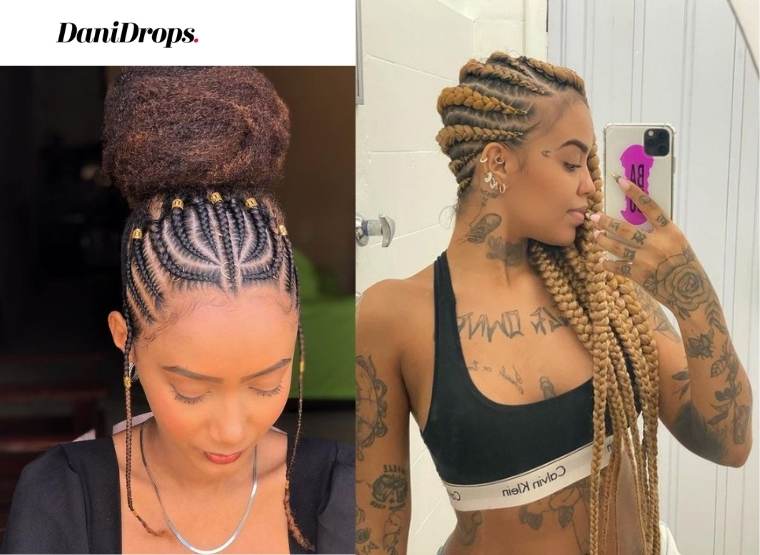 Penteados com Tranças e Cachos – Cursos Online  Curly hair braids, Braids  with curls, Box braids hairstyles for black women