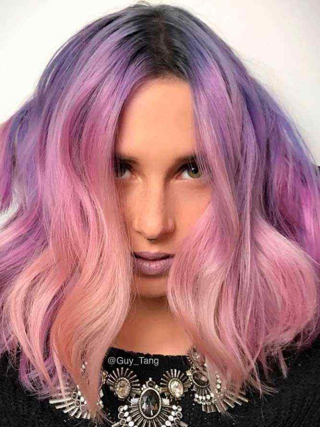 Cabelo Roxo – A cor que deixa as mulheres mais jovens