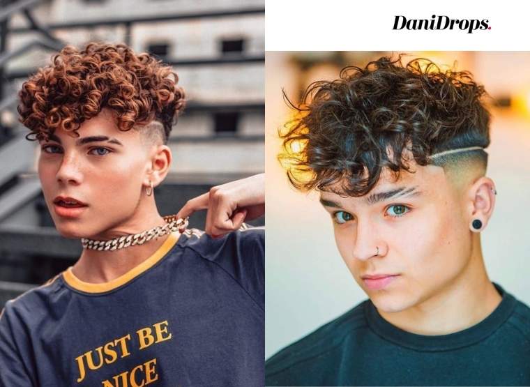 Cabelo cacheado com franja hot sale masculino