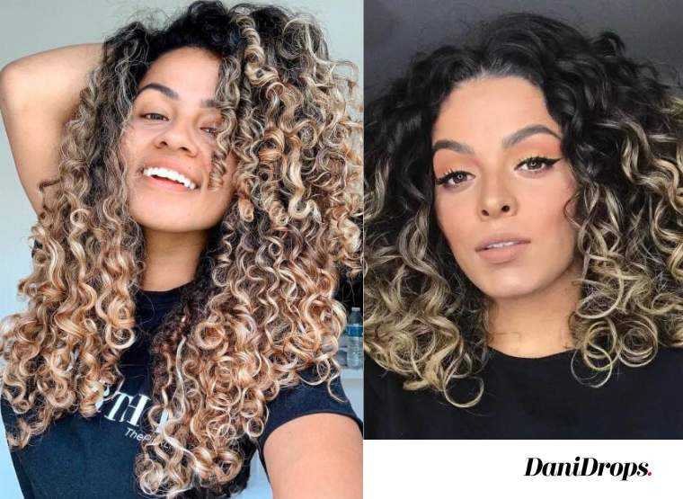 Curly Hair with Highlights 2023