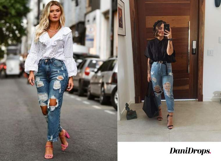 Look with Destroyed Jeans 2023 - Guarda più di 80 modelli di look con jeans  desdroyed